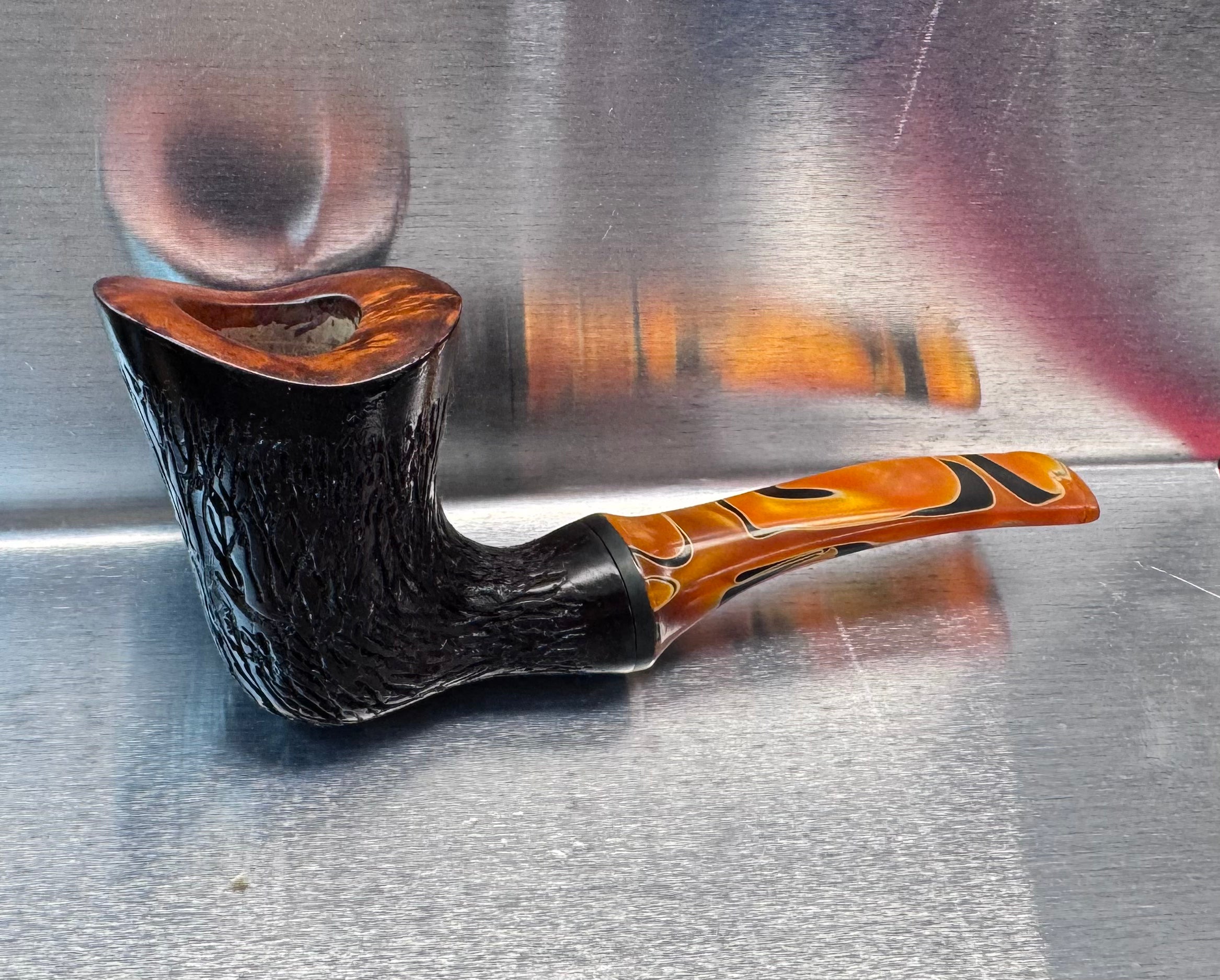 STURGIS READY-The Badlands!!!  HANDCRAFTED rusticated one of a kind artesian pipe